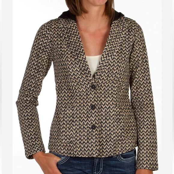 Hurley Winchester Chevron Herringbone Blazer jacket size medium - Picture 1 of 7